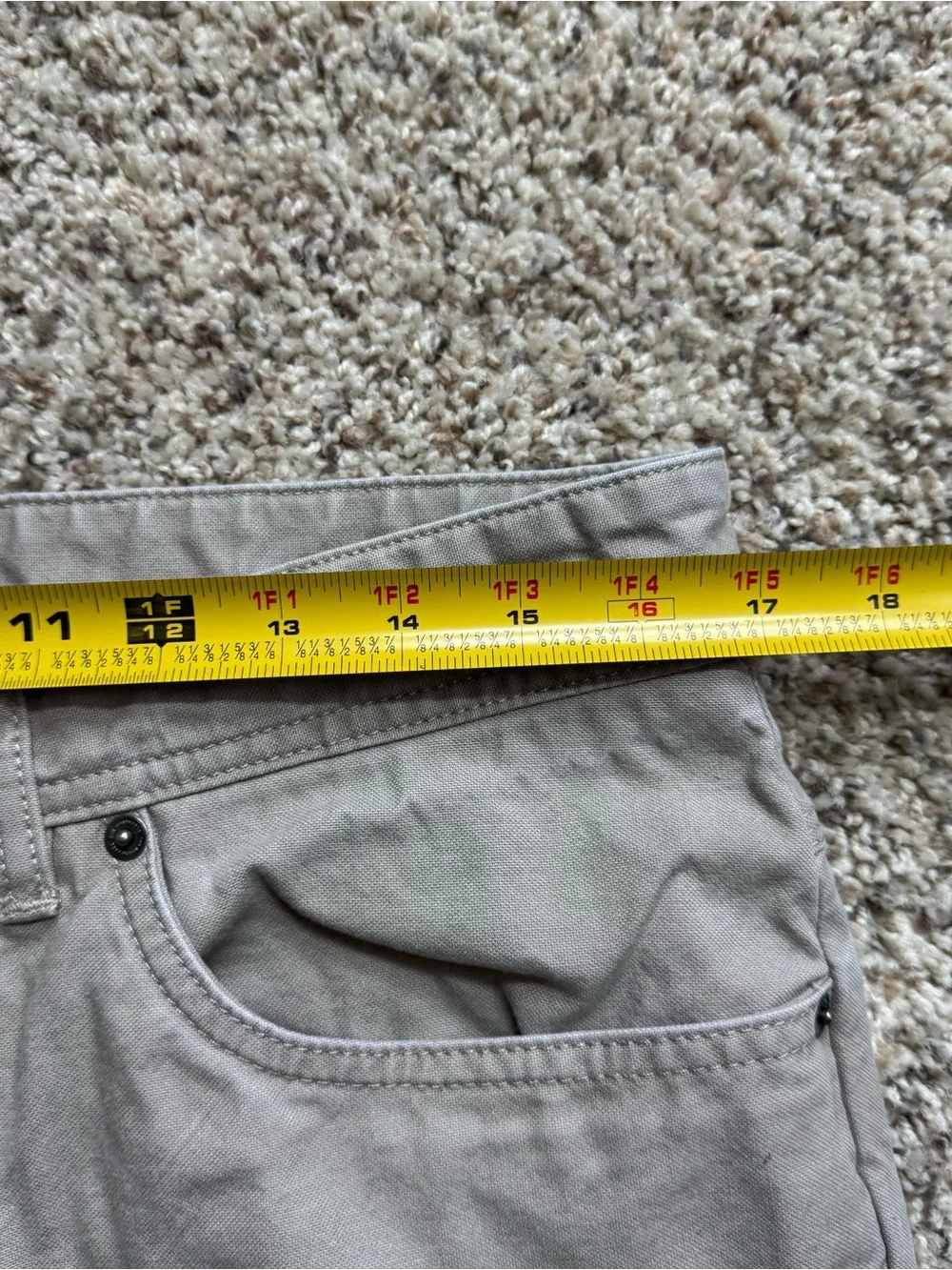 The North Face Mens 34 Regular Pants Beige Cotton Blend Straight Outdoor Hiking